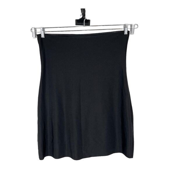 Good American tube Dress Shine Metallic Compression black size 7 (26W) - Picture 5 of 7